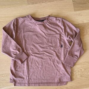 PLAY by Rylee + Cru Long Sleeve Pocket Tee - Dusty Rose